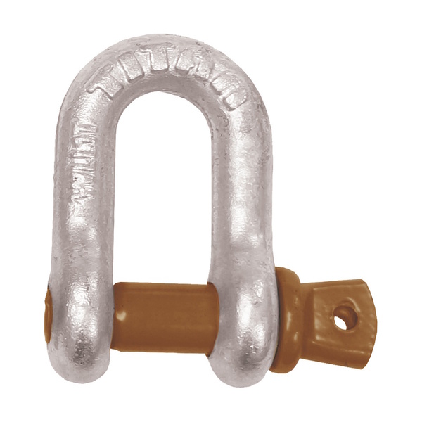 Hi Tensile Tested Dee Shackle 6Mm W/8Mm Pin - 500Kg Wl 