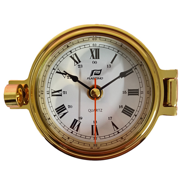 Traditional 3" Brass Porthole Style Clock (6 Only)