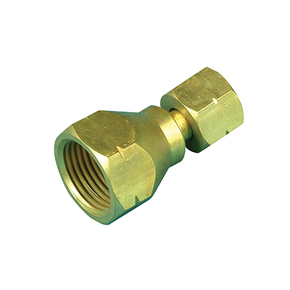Brass POL to Companion Gas Cylinder Adaptor - Straight
