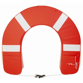 Horseshoe Lifebuoy Red w/Reflectors (H/D Reinforced Fabric)