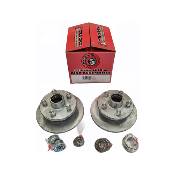 Trailer Disc Brake Hub Kit 1500Kg 225Mm 1-Pc (Pair)