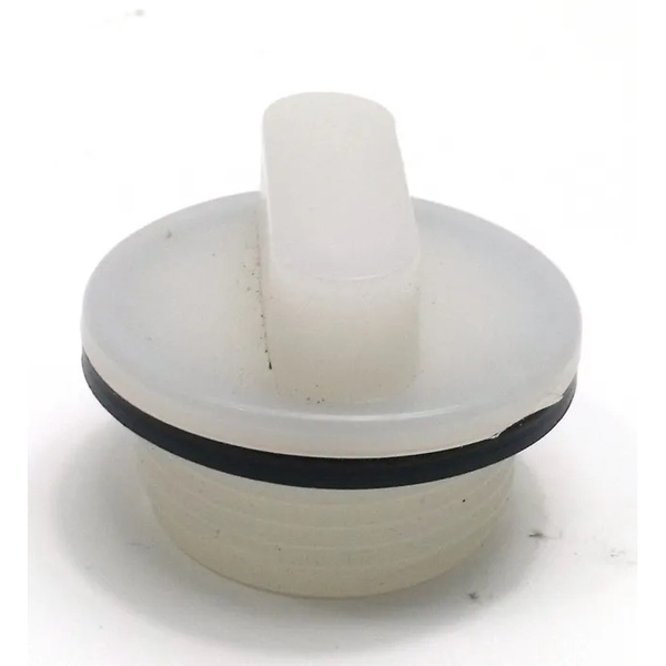 Ice Box/Bin Drain Bung Replacement Cap (White)