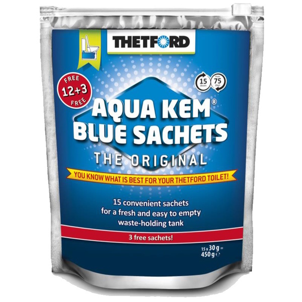 Aqua Kem Toilet Chemical Sachets (15-Pk) 