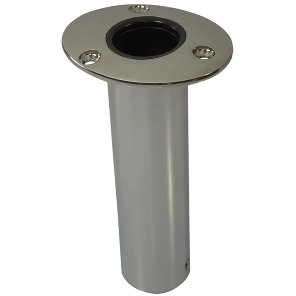 H/Duty Welded Cast Ss Straight Flush Mt Rod Holder 