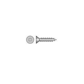 SS Self Tapping Pan Head Screw 4g x 3/4" (20mm) - Square