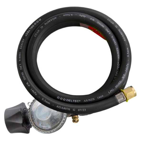 Lpg Gas Cylinder Regulator With Hose Qcc1 Fitting - 1.5M Hose