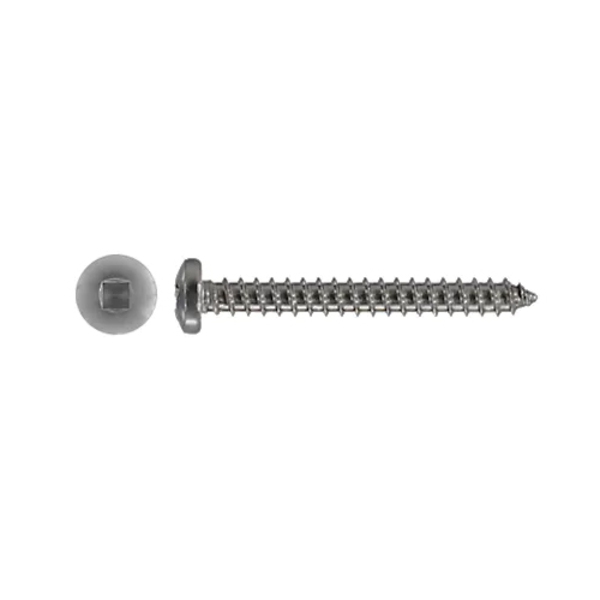 Ss Self Tapping Pan Head Screw 10G X 1.25" - Square