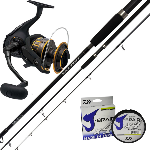 Daiwa Bg6500 Saltist Bw Sj 56 50 80 Spin Combo W Braid