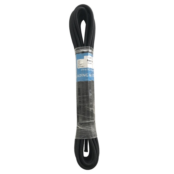 8Mm Black Shock Cord / Bungy - 10 Meter Pk