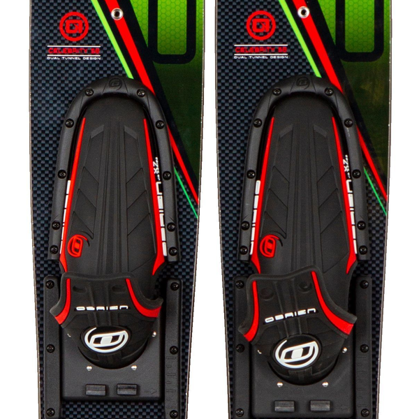 Obrien Celebrity Junior 58" Junior Water Ski Pair -Green/Red/Grey