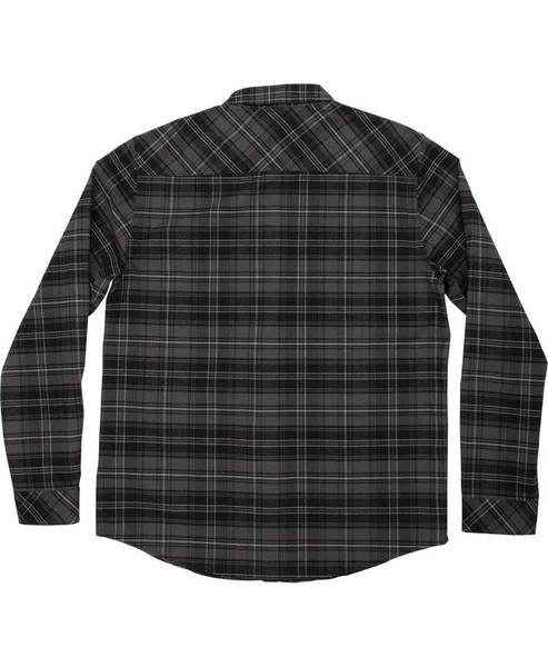 Boatyard Tech Long Sleeve Flannel Shirt - Black