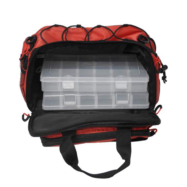 Medium Size Tackle Bag With 2 Tackle Trays - Black