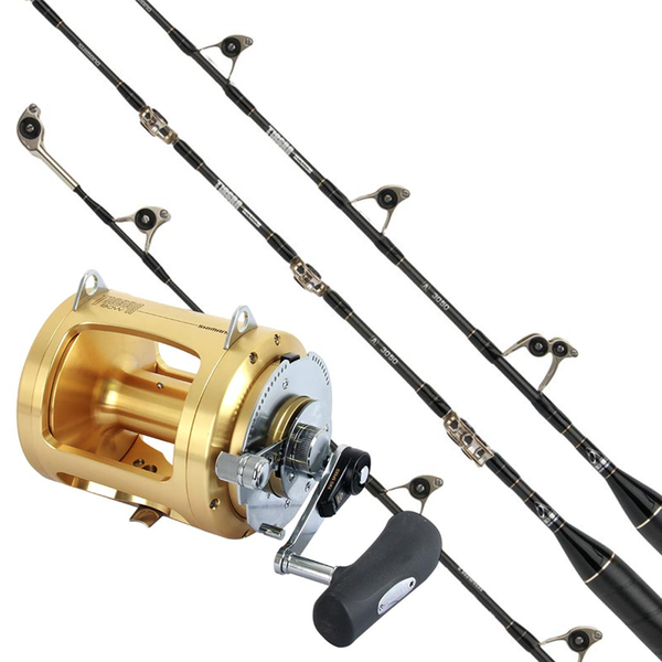 Tiagra 80W / Tiagra Ultra 5'5" 37Kg Fully Rollered Game Combo With Twin Butts