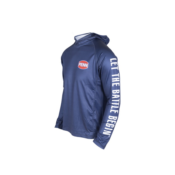 Pro Hooded Jersey Upf 50 - Blue