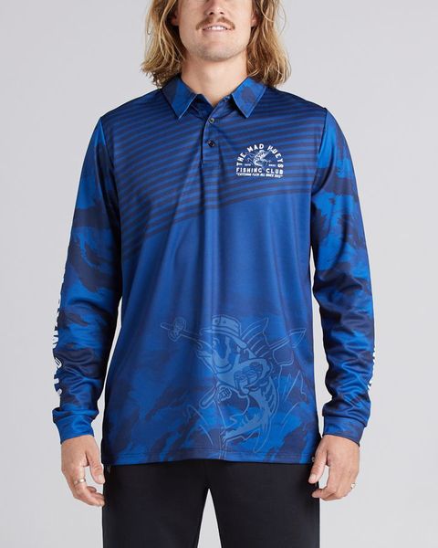 Mad Hueys Fishing Jersey Navy