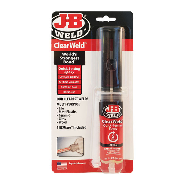 Clearweld 5 Minute Epoxy Clear  - 14Ml Syringe