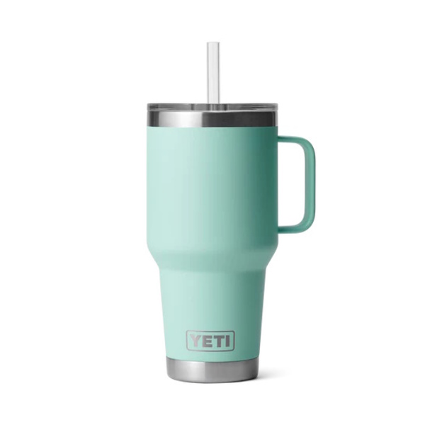 Rambler 35Oz (1035Ml) Mug With Straw - Seafoam