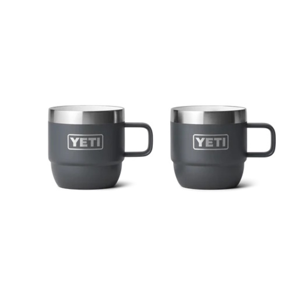 Rambler 6Oz (177Ml) Stackable Mug 2 Pk - Charcoal