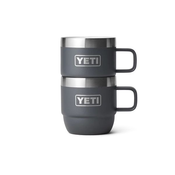 Rambler 6Oz (177Ml) Stackable Mug 2 Pk - Charcoal