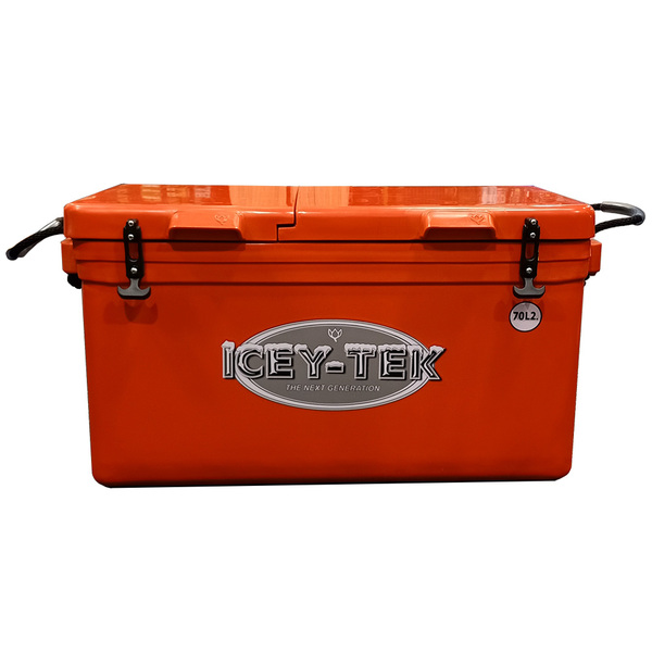 Long Ice Box Split Lids 70 Litre Orange