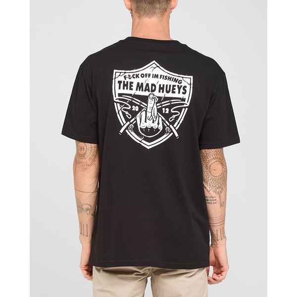 Raider Fk Off Fishing Short Sleeve Tee Shirt - Black