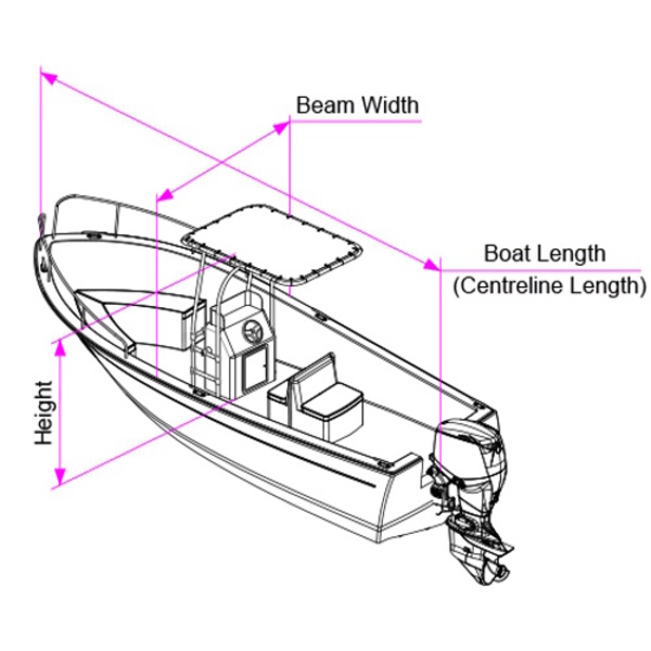 T-Top Boat Cover Ma 505-4 (6.2-6.5M)