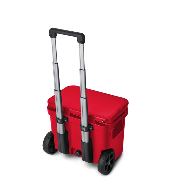 Roadie 32 Wheeled Ice Box With Telescopic Handle - Rescue Red - 30 Litre