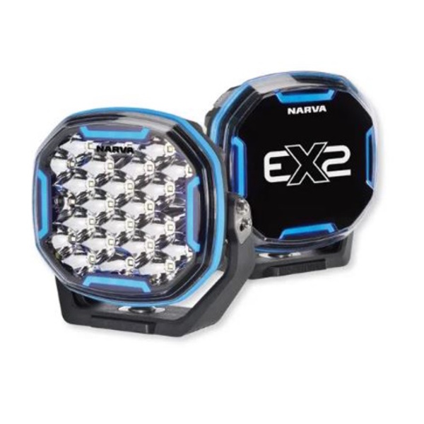 ex2-r 12/24v Led RGB Enabled Spot / Driving light 178mm(7") - 8160 lumens (Pair)