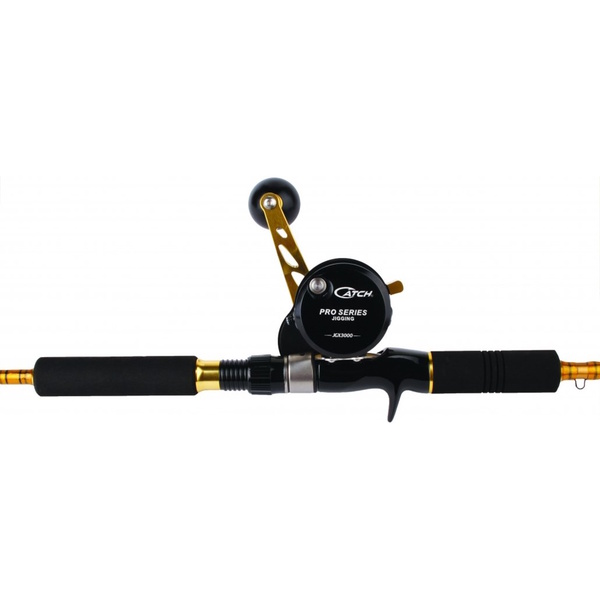 Jgx3000 Overhead Reel / Pro Series Acid Wrap 5'8" Rod 150G Jigging Combo W/Braid