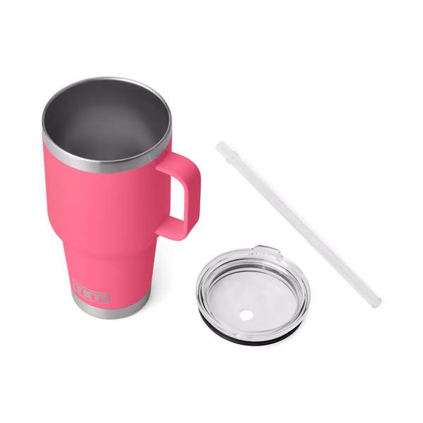 Rambler 35Oz (1035Ml) Mug With Straw - Tropical Pink