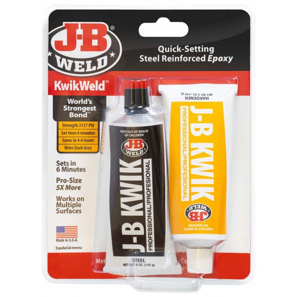 Kwikweld Steel Reinforced Epoxy 10Oz Tube (Dark Grey)