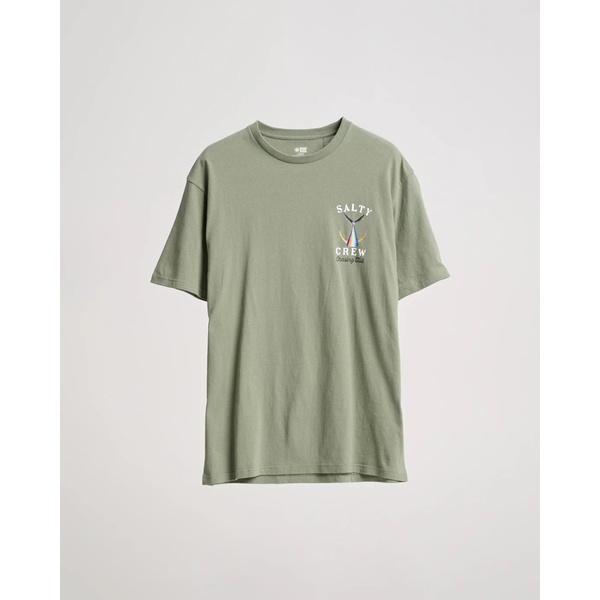 Tailed Standard Short Sleeved Tee-Shirt - Olive