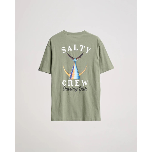 Tailed Standard Short Sleeved Tee-Shirt - Olive