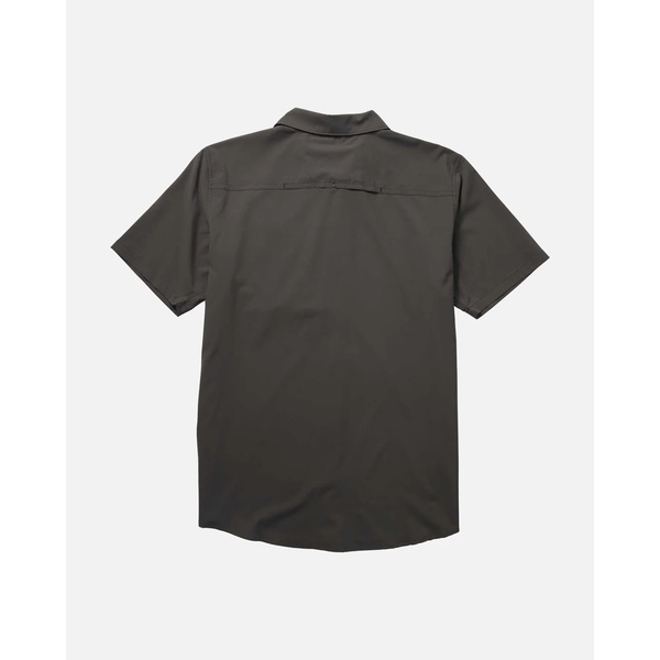 Offshore Short Sleeve Tech Woven Tee Shirt - Charcoal