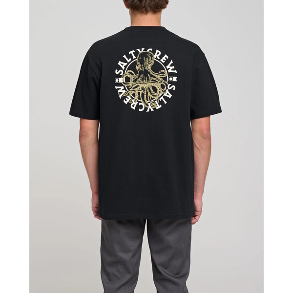 Tentacles Standard Short Sleeved Tee-Shirt - Black