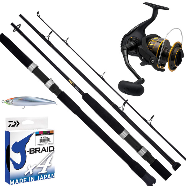 Bg 16 5000 Reel / Bg Bluewater S792 Spin Rod + X4 50Lb Braid/Lure