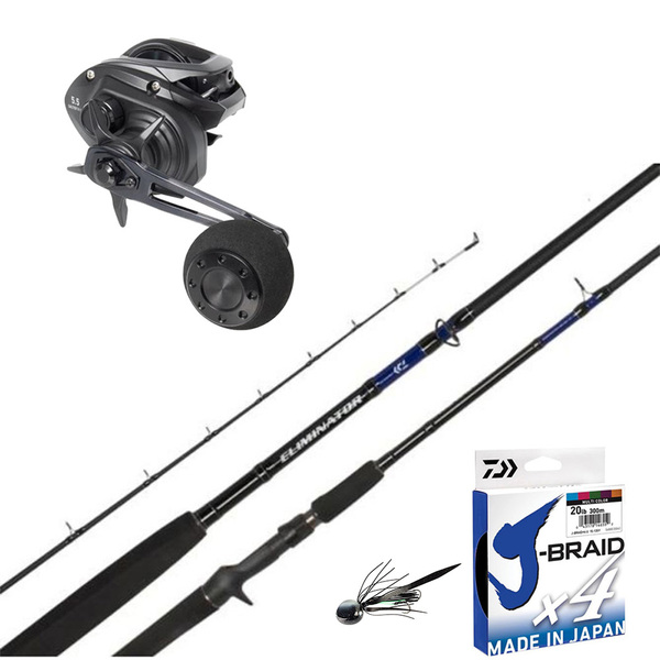 Saltist X 150 Bc Reel / Eliminator 601Hb Rod + X4 20Lb Braid + Kohga