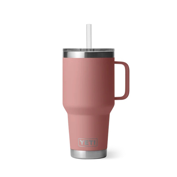 Rambler 35Oz (1035Ml) Mug W/Straw - Sandstone Pink