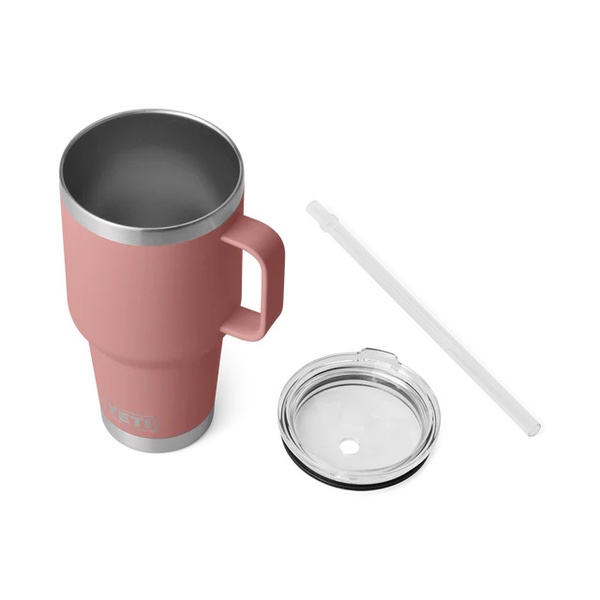 Rambler 35Oz (1035Ml) Mug W/Straw - Sandstone Pink