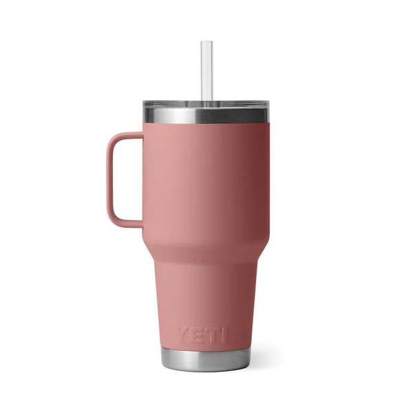 Rambler 35Oz (1035Ml) Mug W/Straw - Sandstone Pink