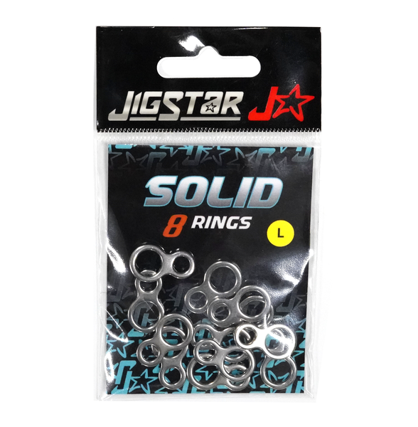 Figure 8 Large Solid Jigging Rings - 12 In Pack