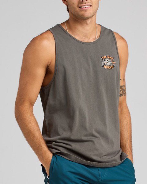 Captain Cooked Tank Singlet - Charcoal