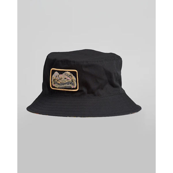 Frothin Out Reversible Bucket Hat - Black