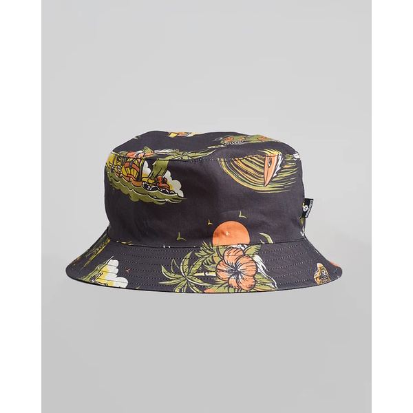 Frothin Out Youth Boys Reversible Bucket Hat - Black