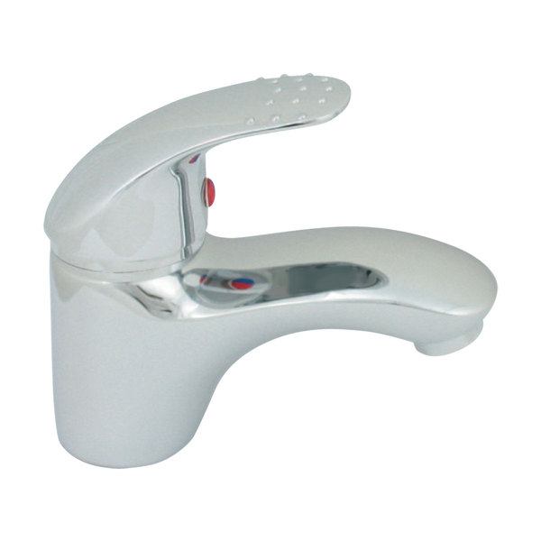 Coral Hot & Cold Quality Chrome Short Fixed Sink Tap with Mixer - Ceramic Valves