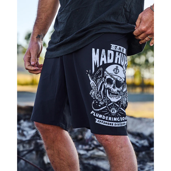 Offshore Pirate Boardshort - Black