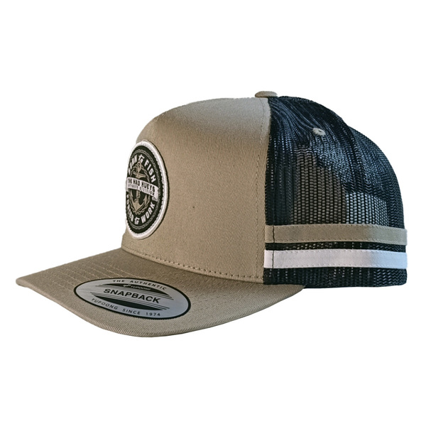 Born To Fish Twill Trucker Cap - Tan