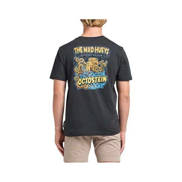 Octostein Boys Short Sleeve Youth Tee Shirt - Vintage Black