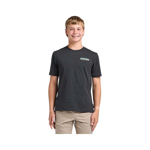 Octostein Boys Short Sleeve Youth Tee Shirt - Vintage Black