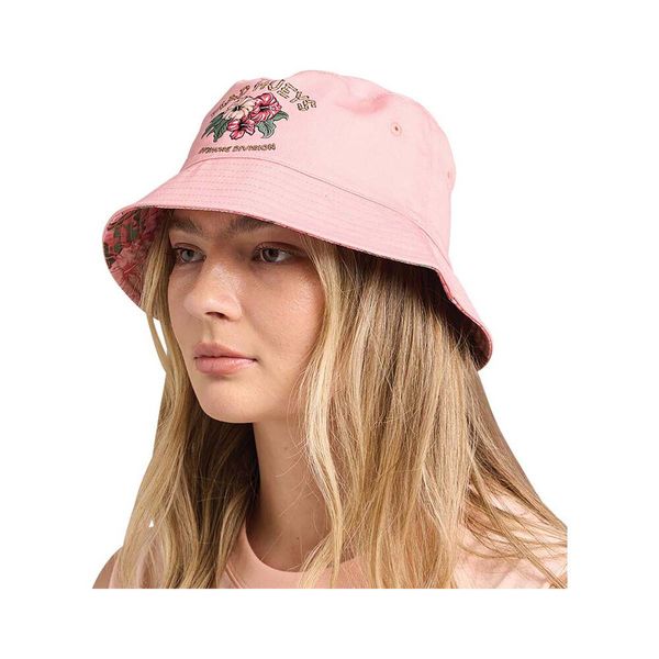 Tiki Anchor Reversible Womens Bucket Hat - Apricot